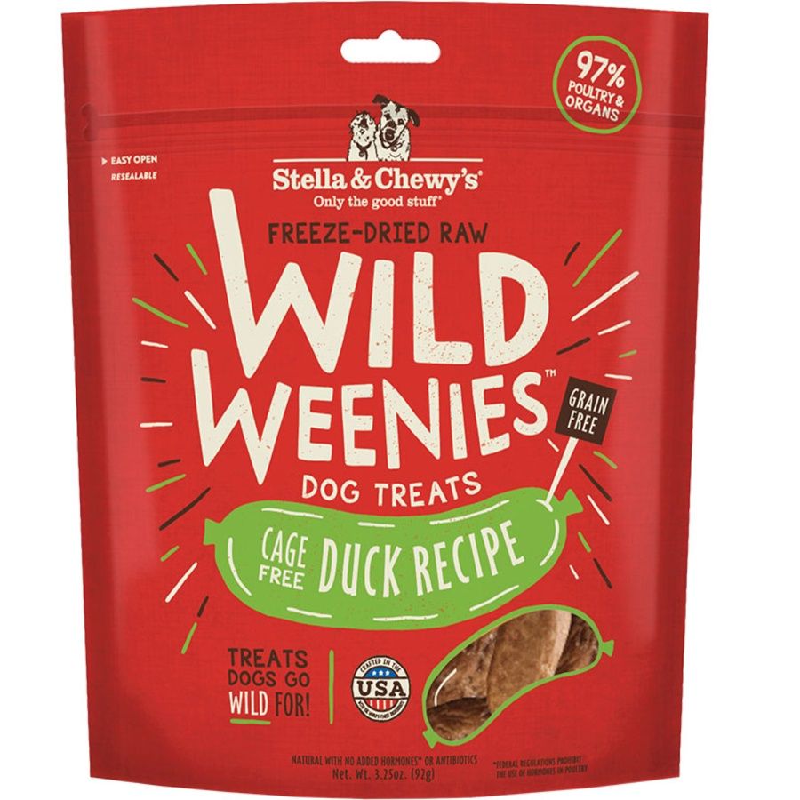 STELLA &amp; CHEWY'S DOG FREEZE-DRIED WEENIE DUCK 3.25OZ