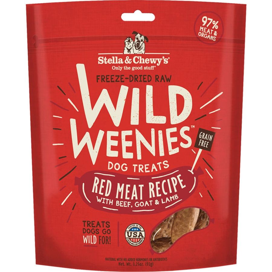 STELLA &amp; CHEWY'S Dog Freeze-dried Weenie Red Meat 3.25oz