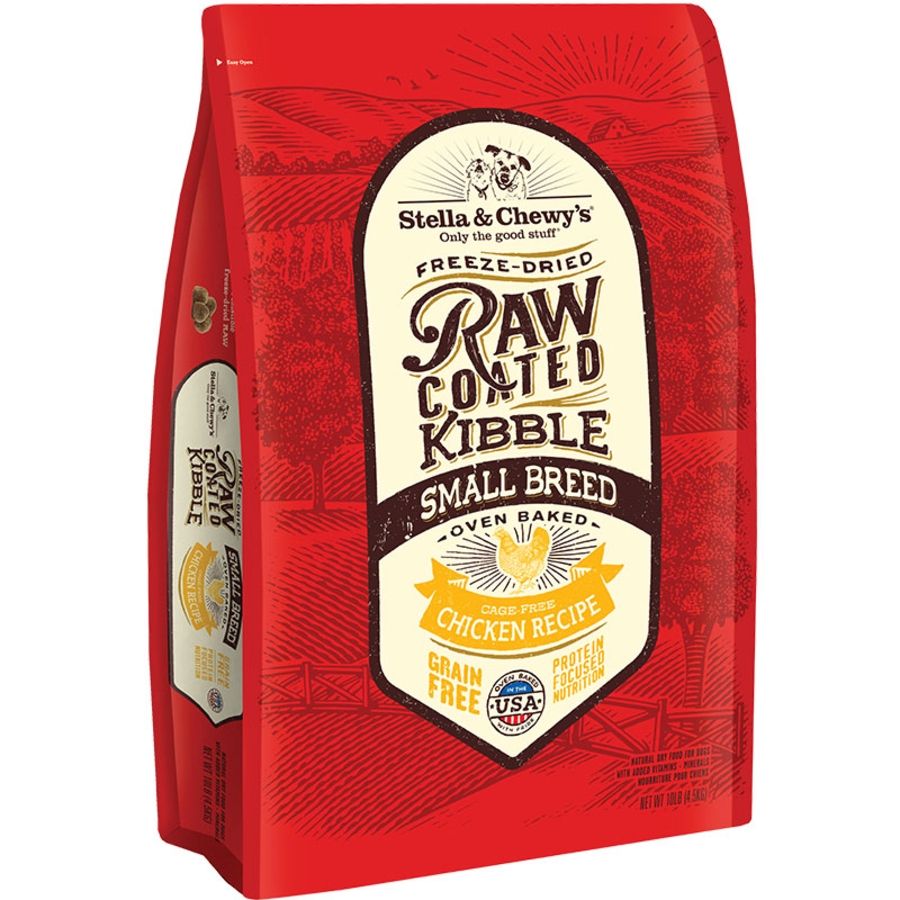 STELLA &amp; CHEWY'S Dog Raw Coated Small Breed Chicken, Size: 10 lb