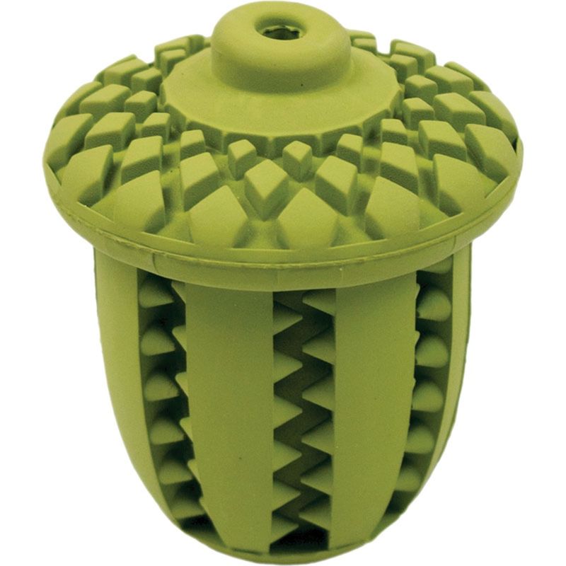 TALL TAILS DOG NATURAL RUBBER ACORN, 3 INCHES