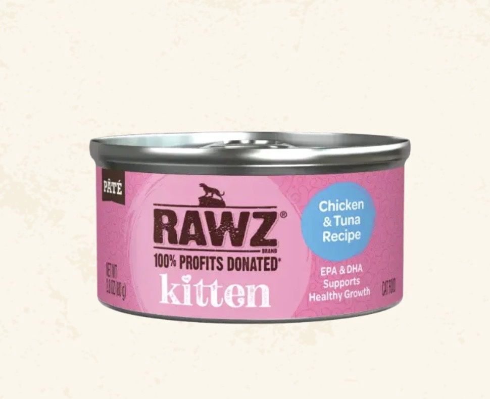 RAWZ CAT Chicken &amp; Tuna kitten Recipe 3oz