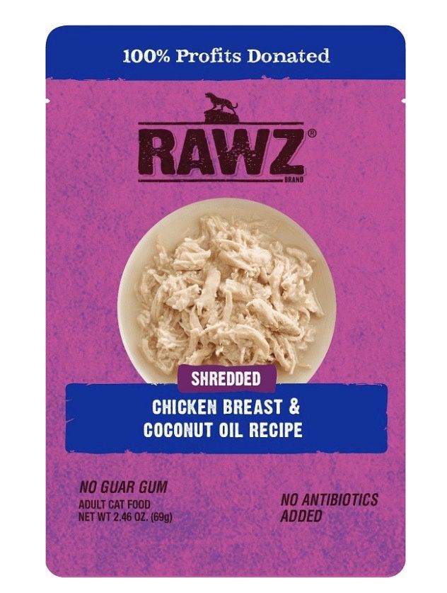 RAWZ Cat Pouch Chicken Breast &amp; Coconut Oil Recipe 2.46oz