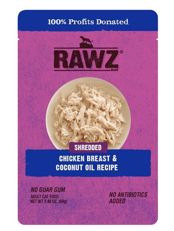 RAWZ Cat Pouch Chicken Breast &amp; Coconut Oil Recipe 2.46oz