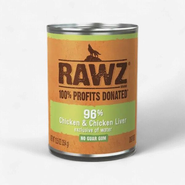 RAWZ Dog Chicken &amp; Chicken Liver 12.5oz