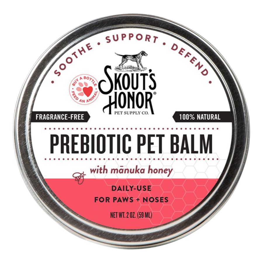 SKOUT'S HONOR DOG &amp; CAT PREBIOTIC PAW BALM 2OZ