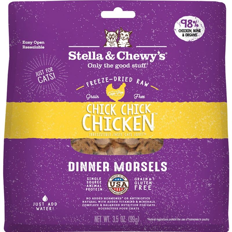 STELLA &amp; CHEWY'S CAT FREEZE-DRIED CHICK CHICK CHICKEN DINNER 3.5OZ