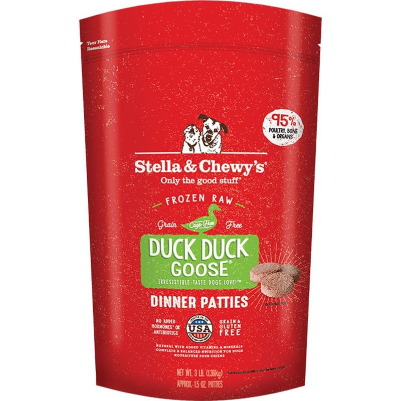 STELLA &amp; CHEWY'S Dog Frozen Dinner Patties Duck 6lb