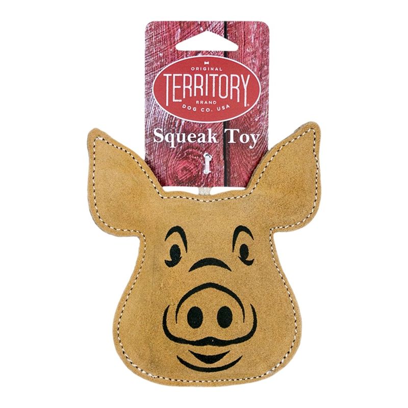 TERRITORY DOG NATURAL LEATHER PIG 6.5 INCH