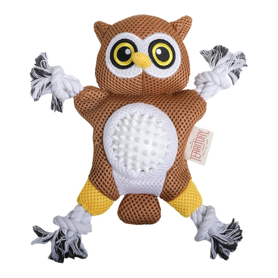 TERRITORY DOG TOY 2 IN 1 OWL 10