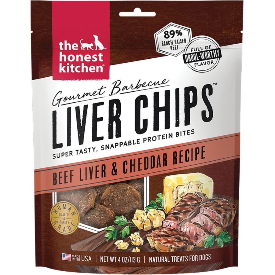 THE HONEST KITCHEN Dog Gourmet Bbq Liver Chips Beef 4oz