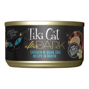 Tiki Cat After Dark Grain Free Chicken &amp; Quail Egg Recipe In Broth 2.8oz.