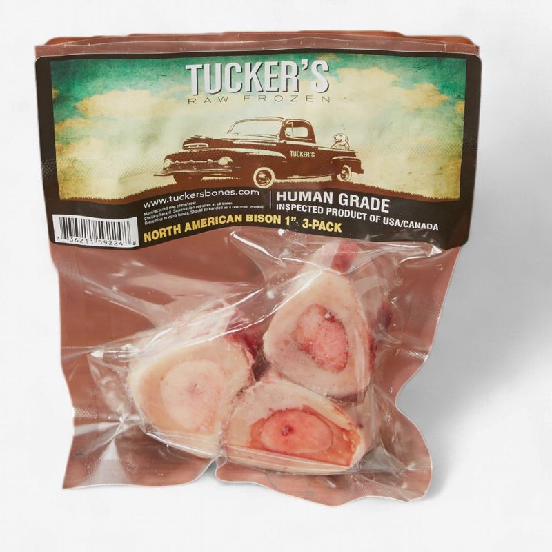 TUCKERS Bones Bone Bison For Toy Breeds Only 3 Pack