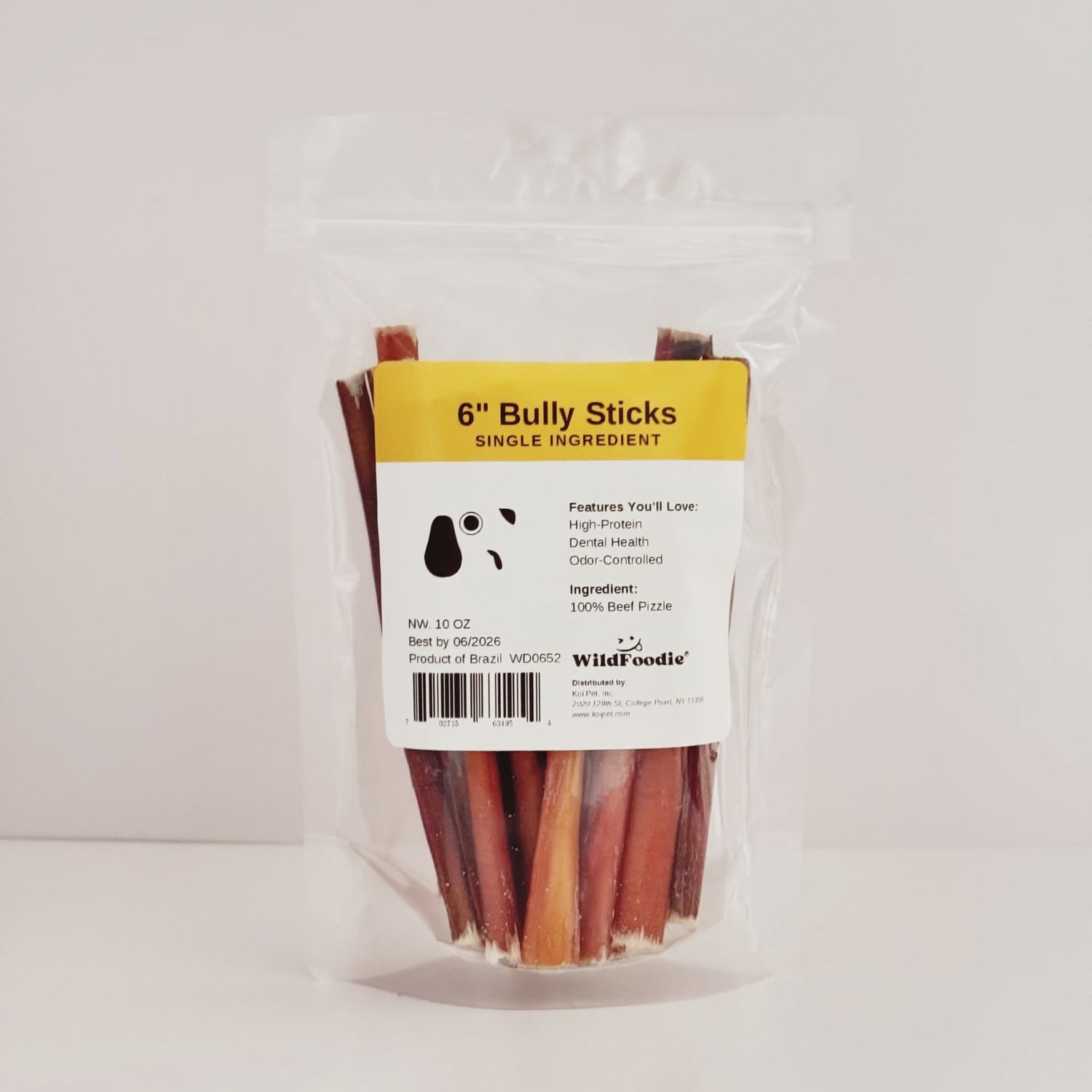 WILDFOODIE 10oz 6" Bully Stick