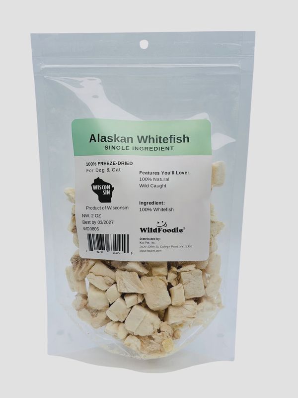 WILDFOODIE 2oz Freeze-Dried Wild Alaskan Whitefish