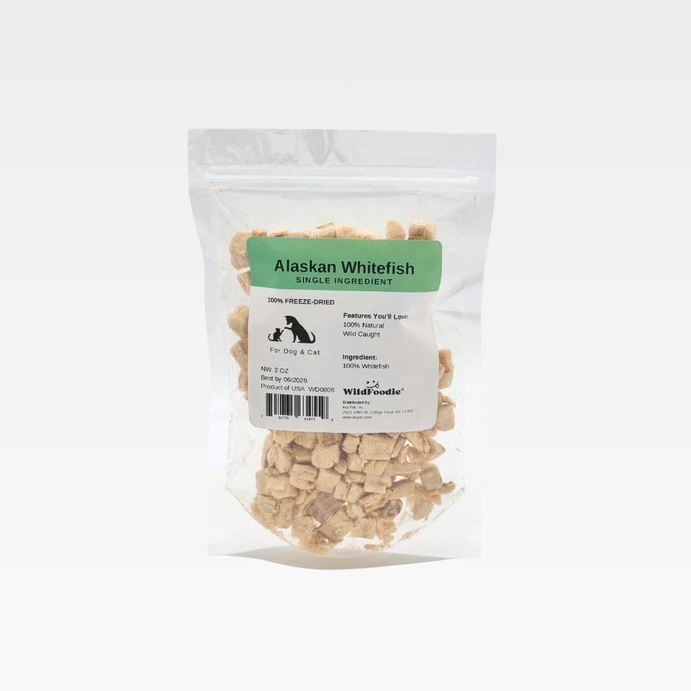 WILDFOODIE 2oz Freeze-dried Wild Alaskan Whitefish
