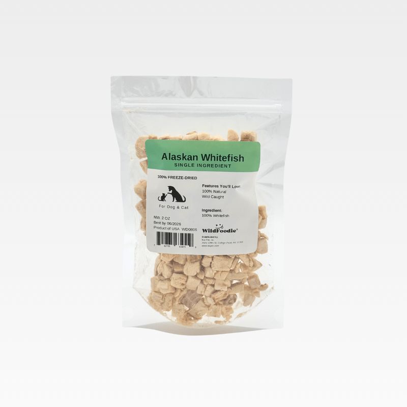 WILDFOODIE 2oz Freeze-dried Wild Alaskan Whitefish
