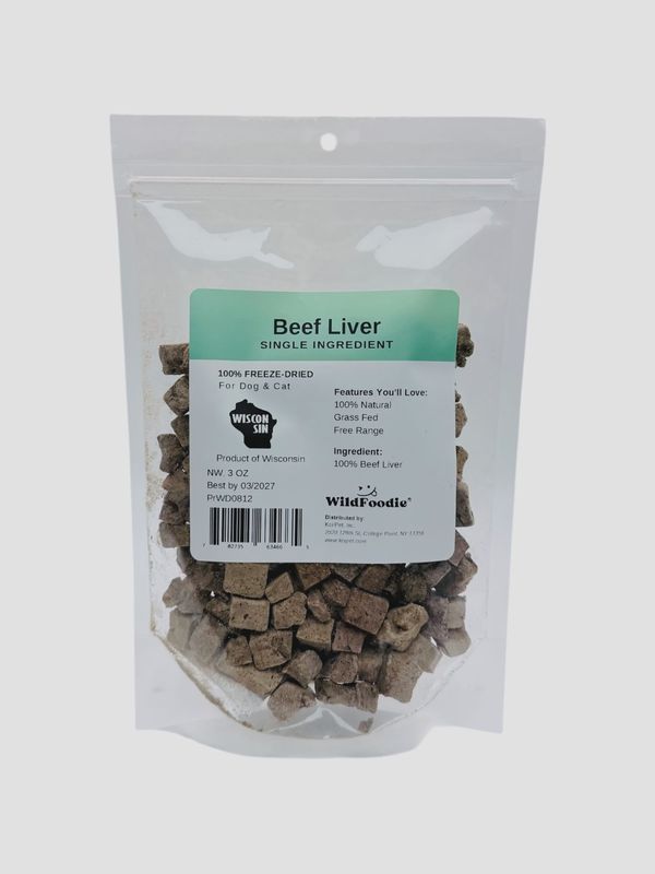 WILDFOODIE 3oz Freeze-Dried Beef Liver