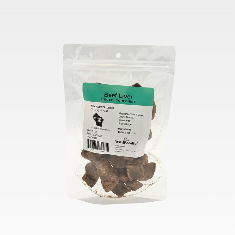 WILDFOODIE 3oz Freeze-dried Beef Liver
