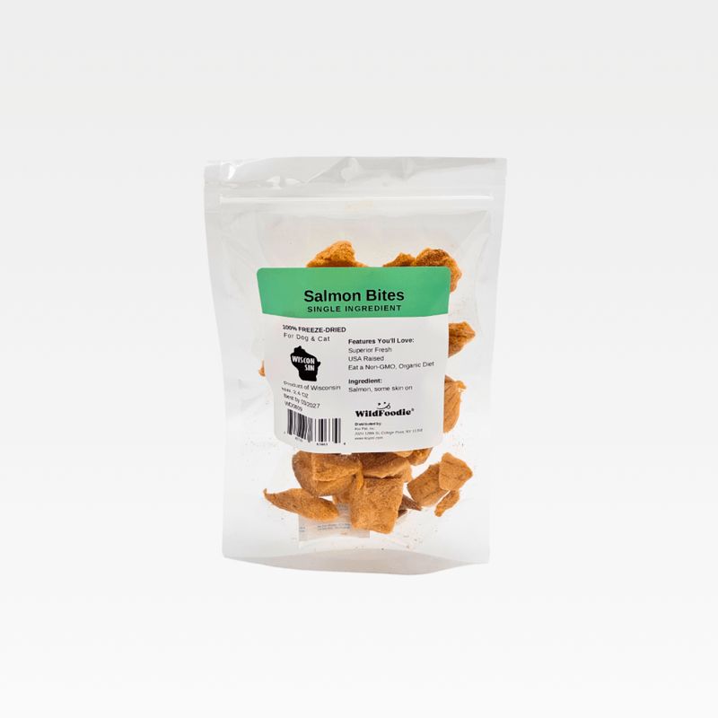 WILDFOODIE 3oz Freeze-dried Salmon Bites