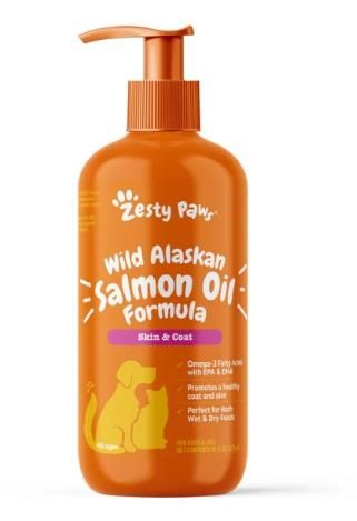 ZESTY PAWS Wild Alaskan Salmon Oil Formula For Dogs