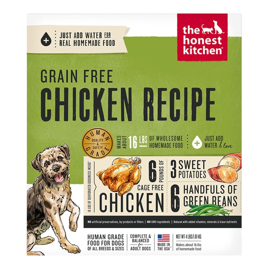 THE HONEST KITCHEN DOG GRAIN FREE CHICKEN 4LBS BOX