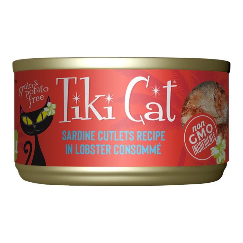 TIKI PETS Cat Grill Sardine Cutlets In Lobster Consomme 2.8oz