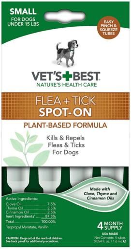 Vet's Best Flea &amp; Tick Drops Small 4 ct