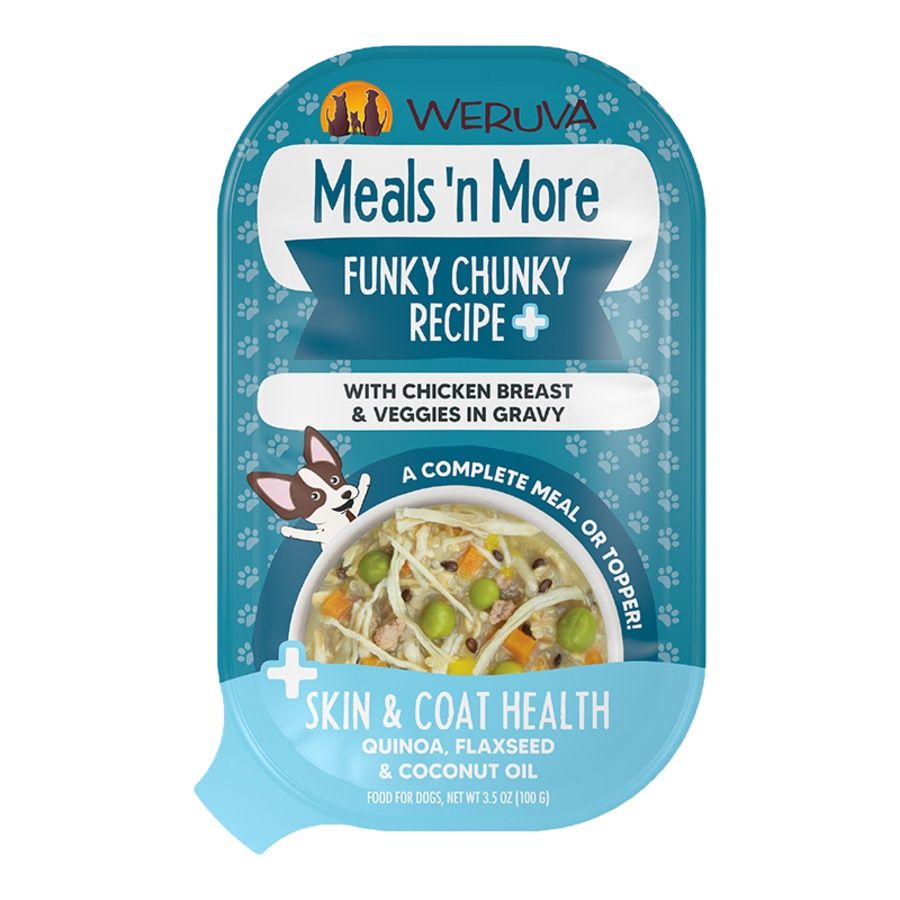 WERUVA DOG MEALS N MORE FUNKY CHUNKY CUP 3.5OZ