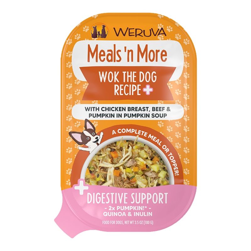 WERUVA Meals 'n More Wok The Dog With Chicken Breast, Beef &amp; Pumpkin In Soup Wet Dog Food