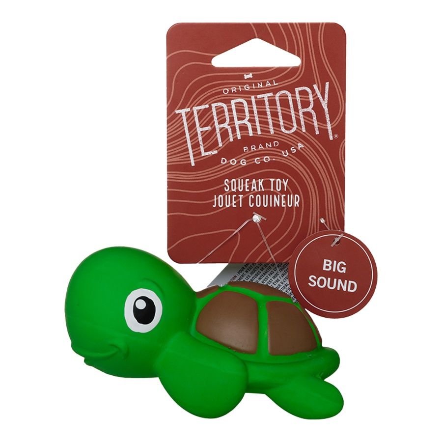 TERRITORY DOG LATEX SQUEAKER TURTLE 4.7