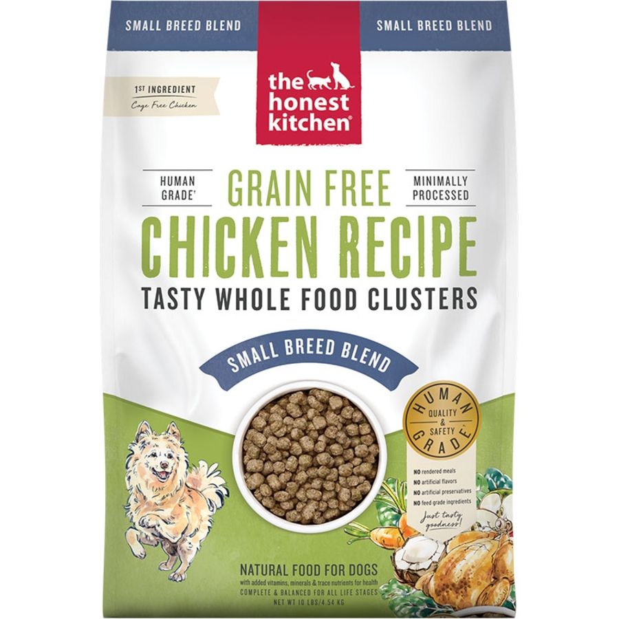THE HONEST KITCHEN Dog Clusters Small Breed Grain Free Chicken, Size: 10 lbs