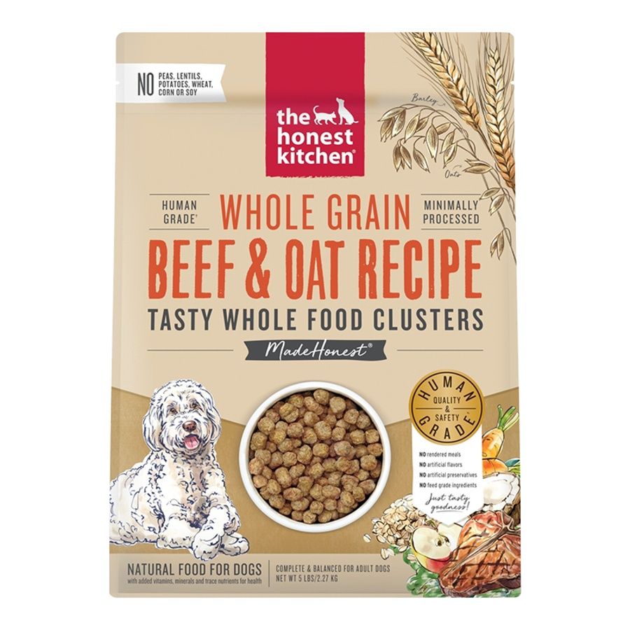 THE HONEST KITCHEN DOG CLUSTERS WHOLE GRAIN BEEF OAT 5LBS
