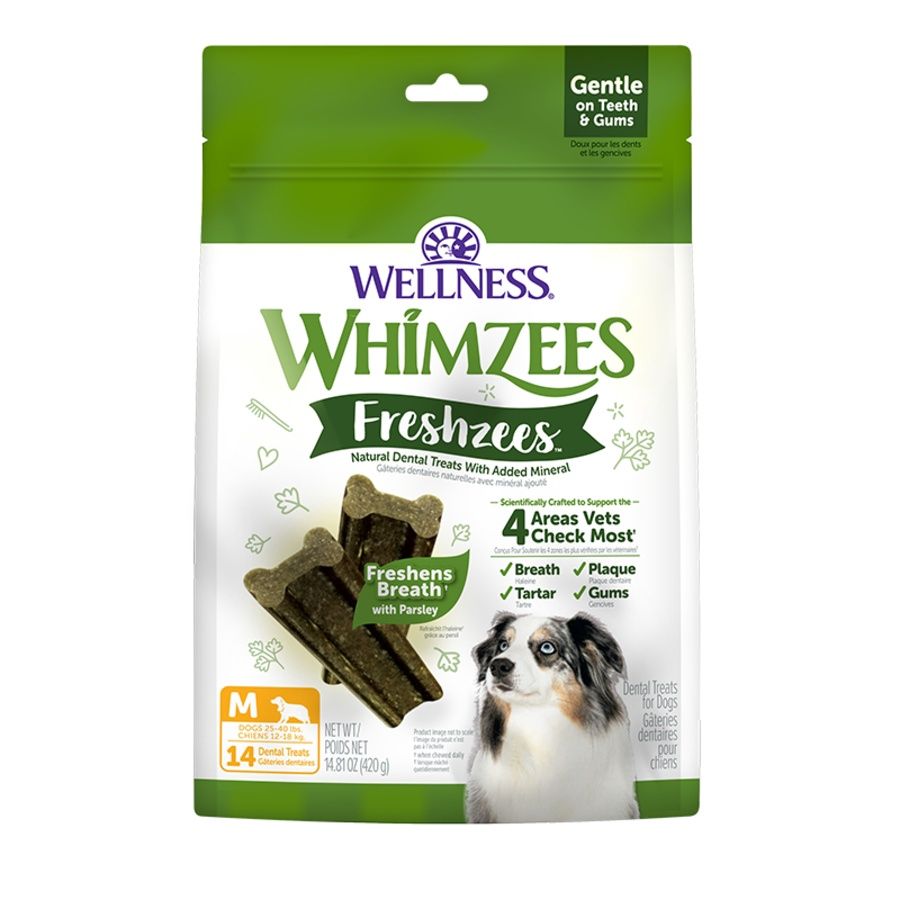 WHIMZEES DOG FRESHZEES MEDIUM - 14 COUNT