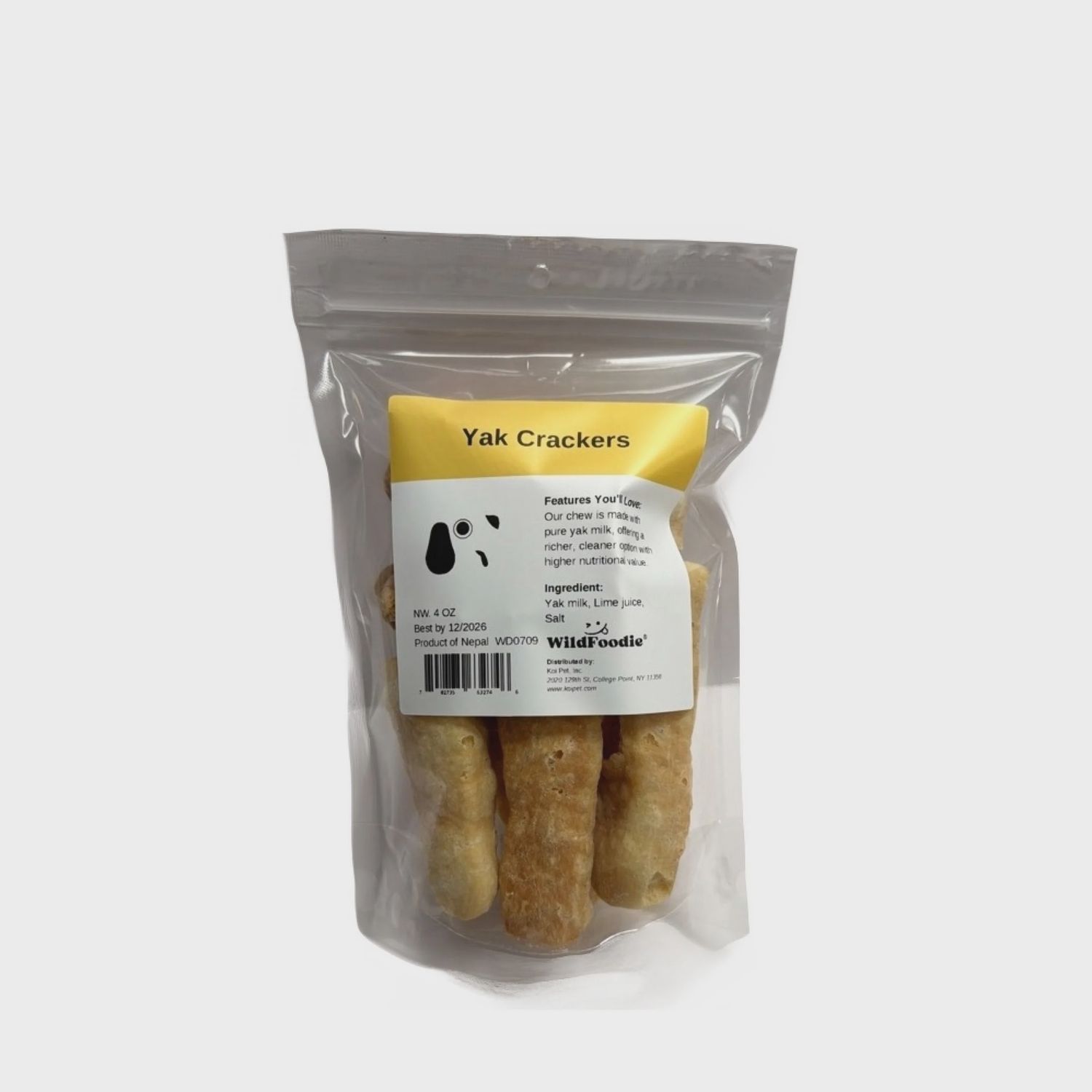 WILDFOODIE 4oz Yak Crackers