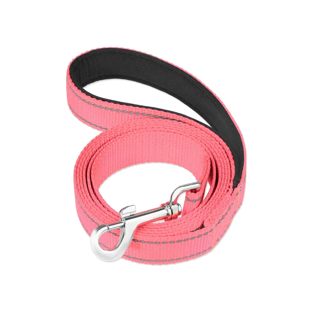 KOIPET Flat Leash, Color: Pink, Size: 4ft×3/8in