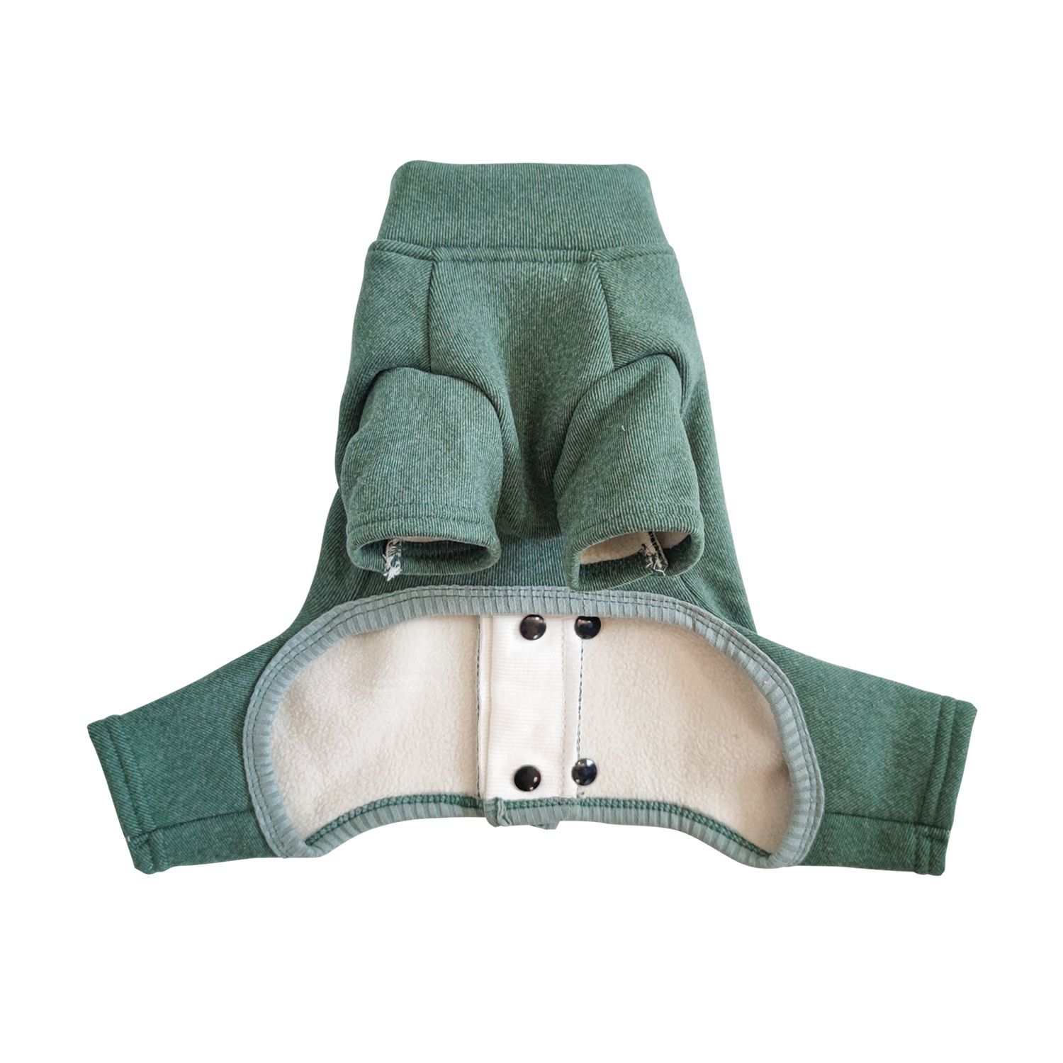 KOIPET Button Up Pjs, Color: Green, Size: 8''