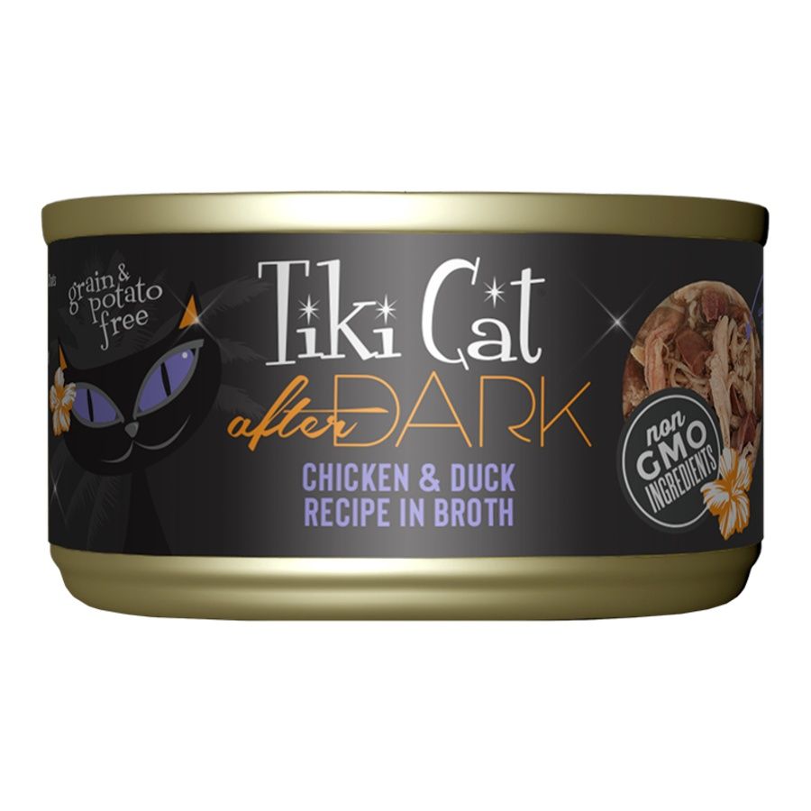 TIKI PETS CAT AFTER DARK CHICKEN &amp; DUCK 2.8OZ