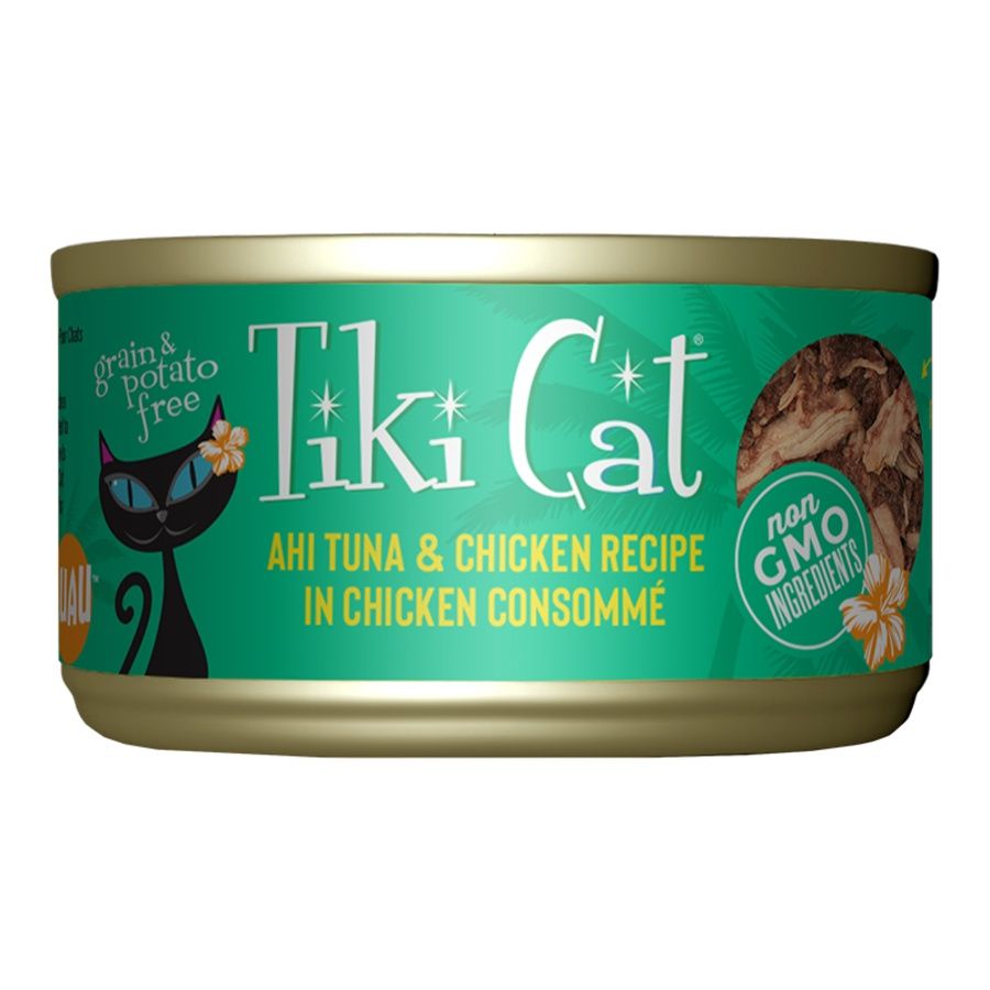 TIKI PETS CAT LUAU AHI TUNA &amp; CHICKEN 2.8OZ