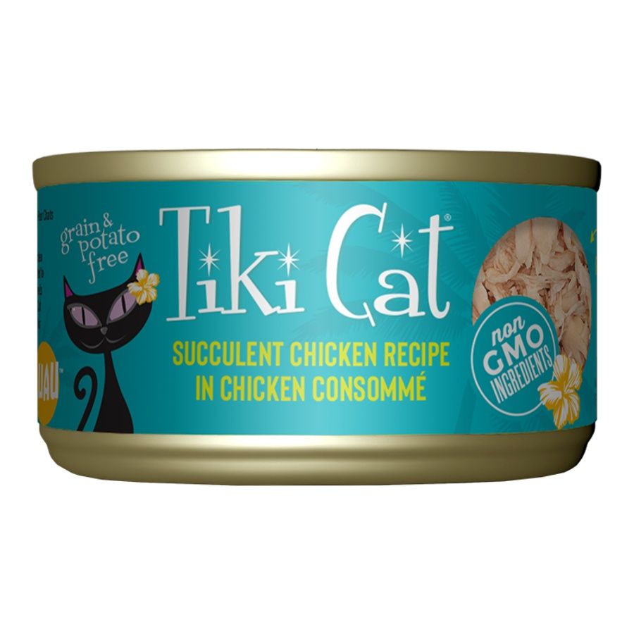 TIKI PETS CAT LUAU SUCCULENT CHICKEN 2.8OZ