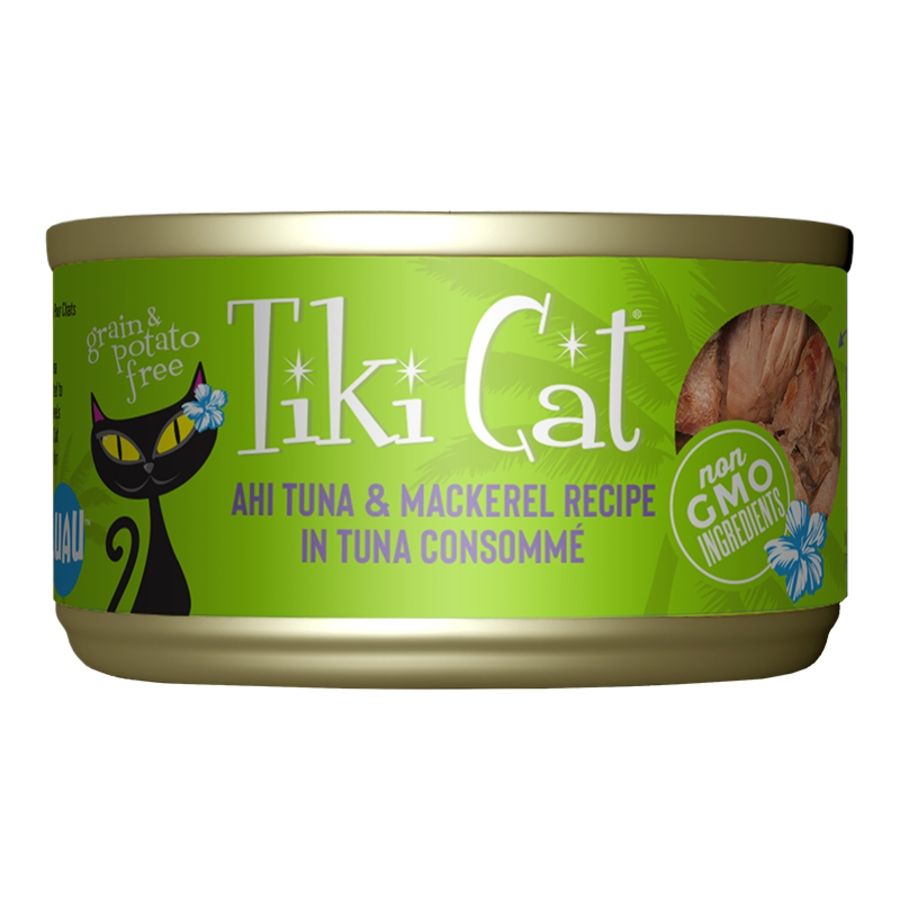 TIKI PETS Cat Luau Ahi Tuna &amp; Mackerel 2.8oz