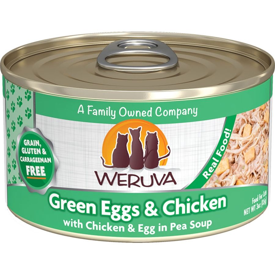 WERUVA Cat Green Egg &amp; Chicken, Size: 3 oz