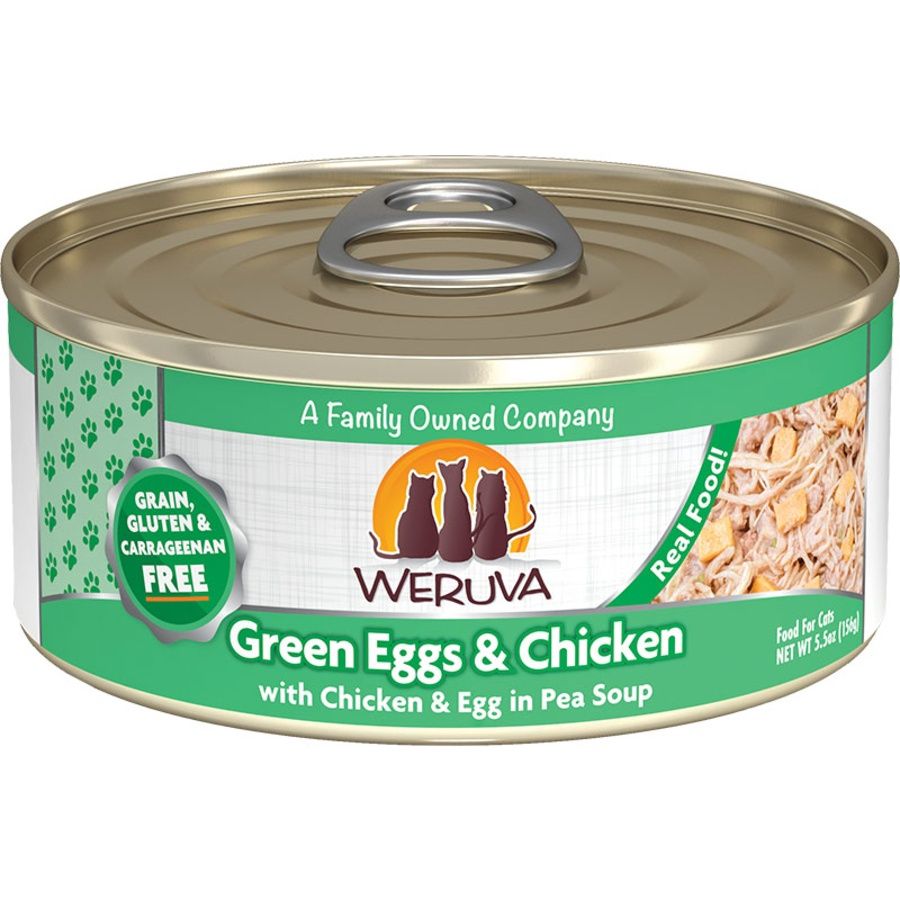 WERUVA CAT GREEN EGG &amp; CHICKEN 5.5OZ