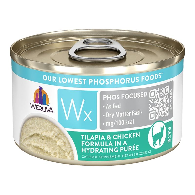 WERUVA CAT WX TILAPIA &amp; CHICKEN PUREE 3OZ