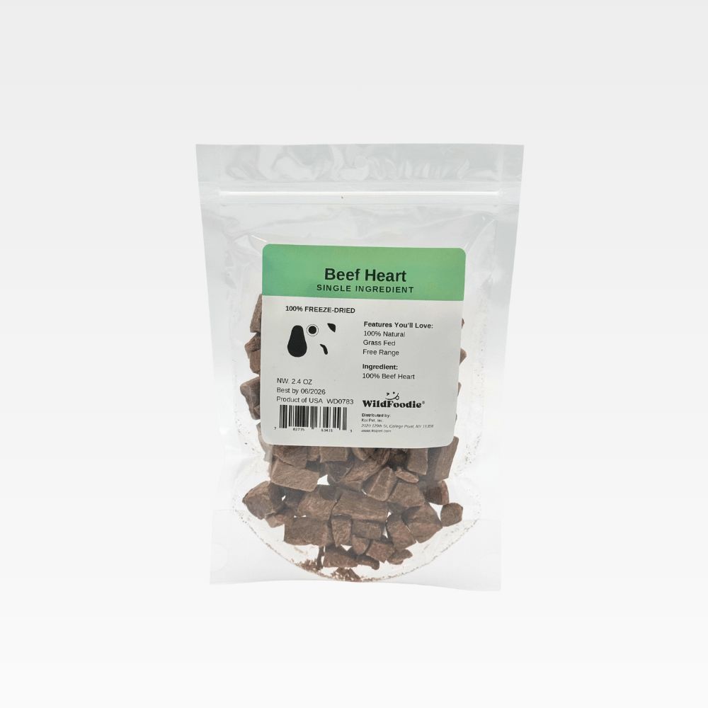 WILDFOODIE 2.4oz Freeze-dried Beef Heart
