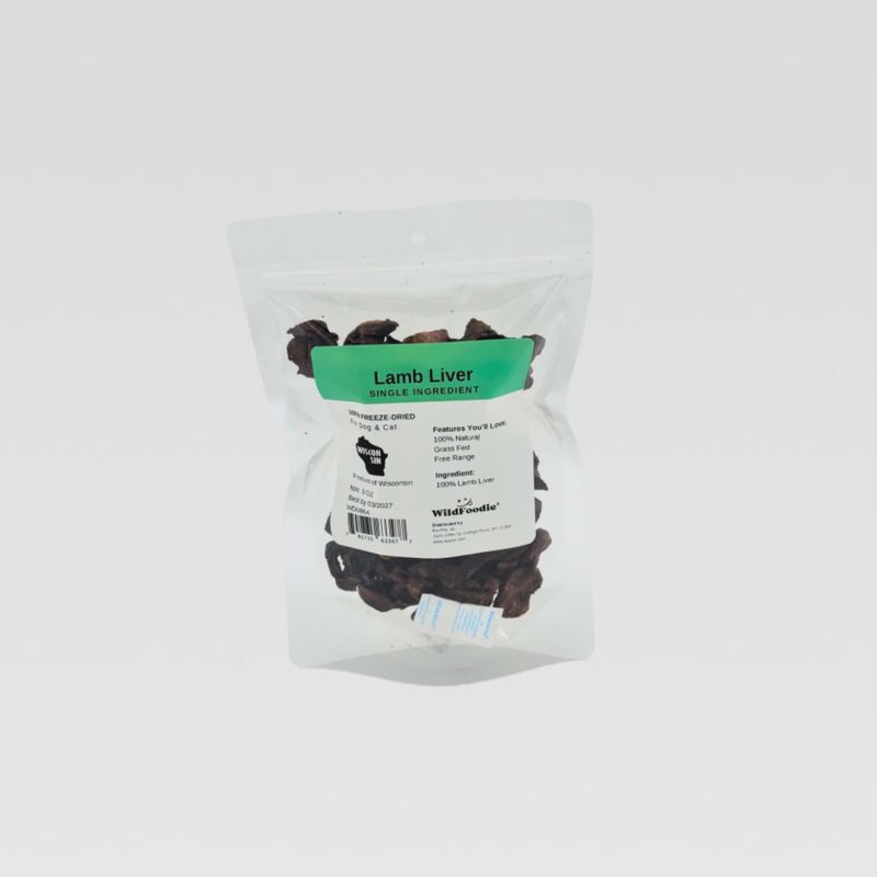 WILDFOODIE 3oz Freeze-Dried Lamb Liver