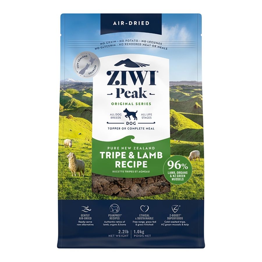ZIWI DOG AIR DRIED TRIPE &amp; LAMB 2.2LB