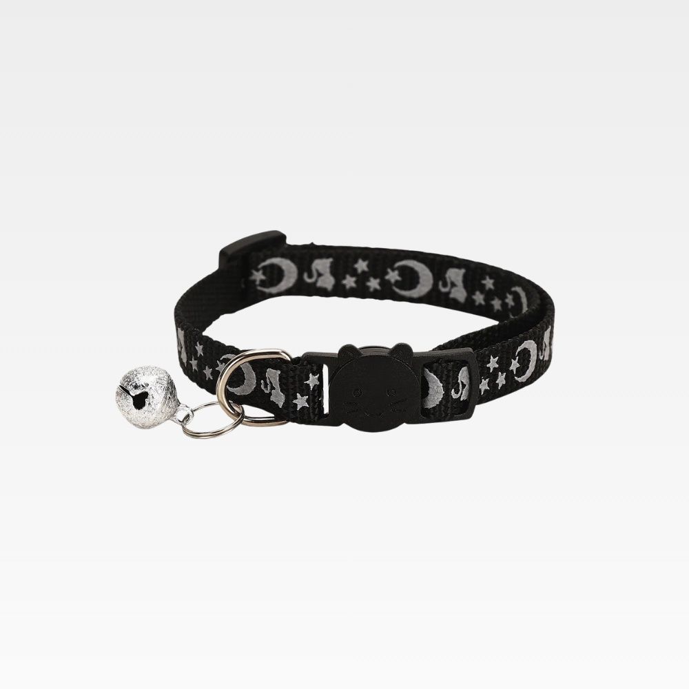 KOIPET Breakaway Cat Collar, Size: Black