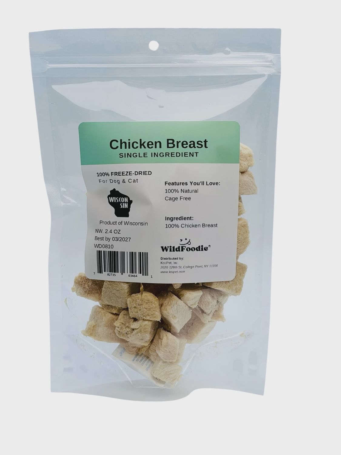 WILDFOODIE 2.4oz Freeze-Dried Chicken Breast