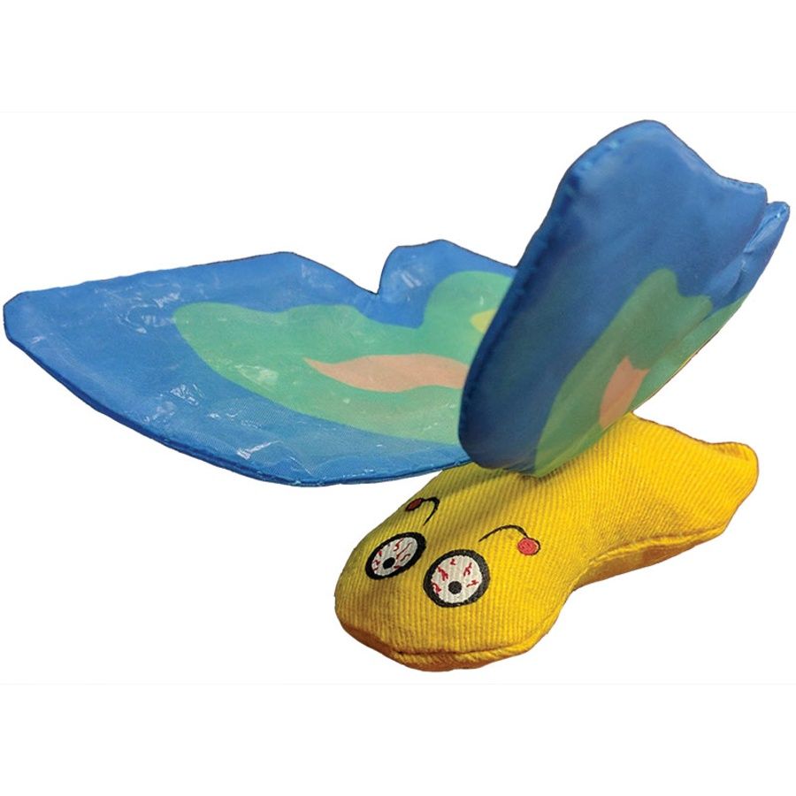 Yeowww Butterfly Catnip Toy blue