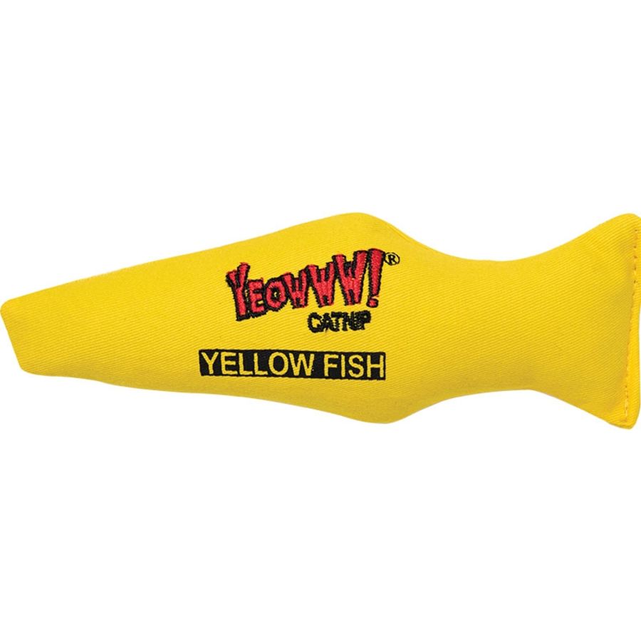 Yeowww! Cat Catnip Fish Yellow